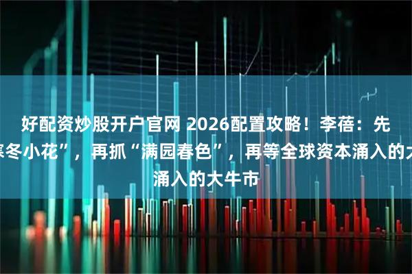 好配资炒股开户官网 2026配置攻略！李蓓：先抓“寒冬小花”，再抓“满园春色”，再等全球资本涌入的大牛市