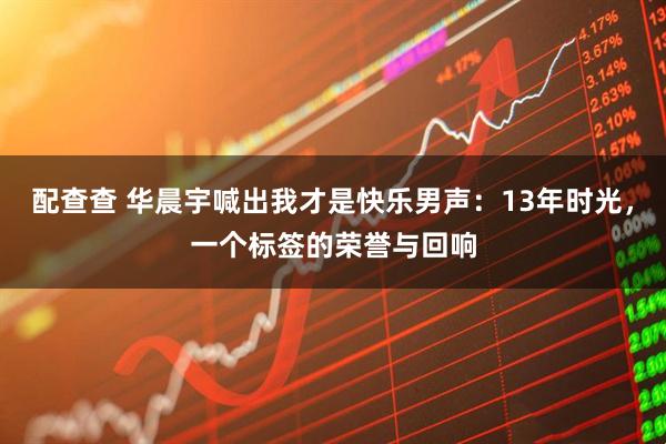 配查查 华晨宇喊出我才是快乐男声：13年时光，一个标签的荣誉与回响